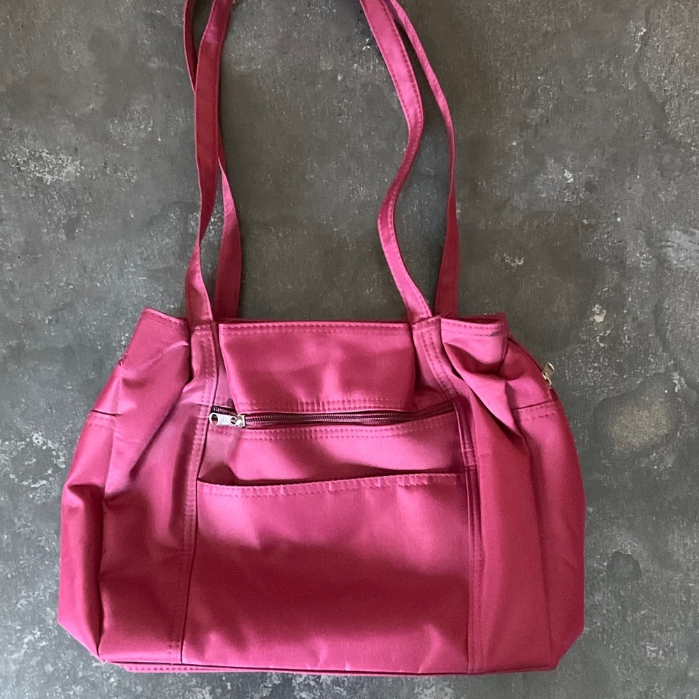Women's Burgundy Shoulder Tote Bag